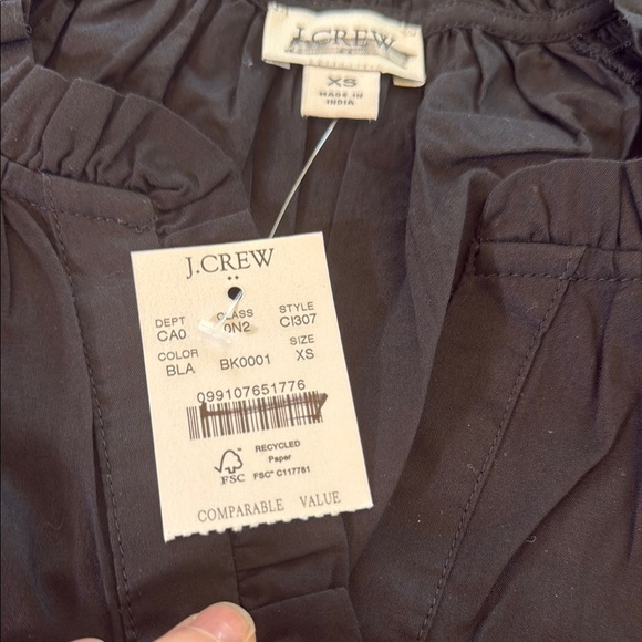 J Crew Flutter-sleeve top Size XS - Picture 5 of 13